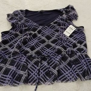 INC peplum top NWT XL